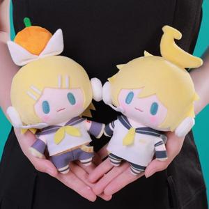 하츠네 미쿠 플러시 장난감 키 체인 Kagamine Len Rin 배낭 애니메이션 주변 장치 귀여운 인형 가방 장식 소녀 생일 선물