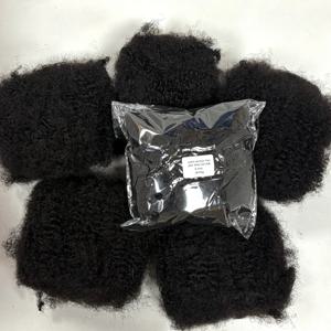 1개/30g 8인치 아프로 곱슬머리 인모 벌크 노 웨프트 버마 레미 헤어 벌크 브레이딩 익스텐션용 천연 헤어 (곱슬머리용)