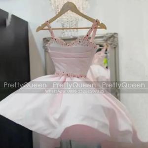 볼 가운 짧은 신부 들러리 드레스 페르시 스파게티 스트랩 맞춤형 미니 웨딩 파티 드레스