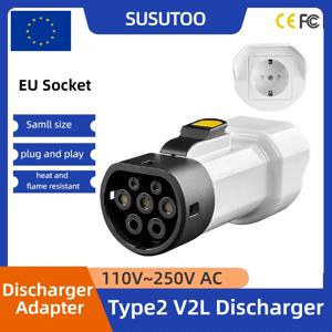 MG BYD 스마트 Xpeng Jaecoo7 NAMMI EV용 타입 2 V2L 16A 차량-로드 어댑터 – EU 소켓으로 차량 방전 지원