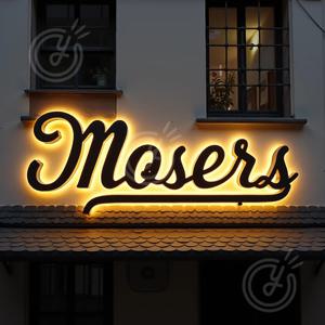 맞춤 제작 LED 3D 간판 금속 백라이트 글자 (실외 사업 매장 방수 광고 디스플레이용)