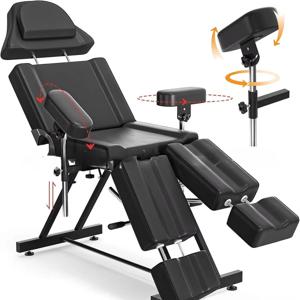 접이식 마사지 의자 전동 살롱 테이블 미용 스트레쳐 인조 가죽 타투 가구 카밀라 파라 래쉬리스타