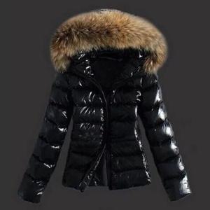 겨울용 여성 자켓 코튼 코트 퍼 칼라 윈드브레이커 중간 길이 지퍼 여밈 통근 스타일 일반 두께 슬림핏