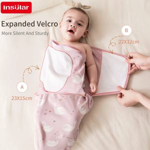 INSULAR 아기 면포대 천 캡 포함 봉투 유형 신생아 만화 봉투 Anti-Startle 조절 가능한 침구 항목