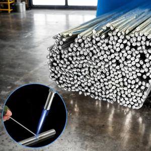 20개 저온 알루미늄 용접봉 - 1.6mm 범용 실버 코어 와이어(솔더 파우더 필요 없음)