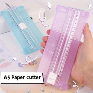 미니 휴대용 A5 용지 절단기 1개: DIY 프로젝트 및 사무용품을 위한 사진 제작, 트리밍 및 크기 조정!