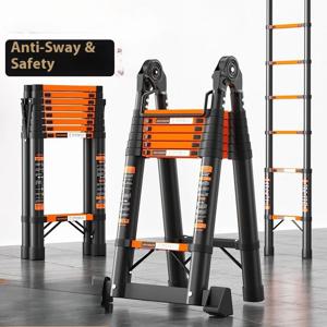 두꺼운 탄소강 다기능 헤링본 사다리 대나무 사다리 리프팅 및 접이식 엔지니어링 계단