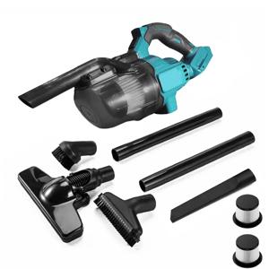 전기 자동차 먼지 청소기 휴대용 무선 진공 가정용 진공 청소기 Makita 18v 배터리 3 노즐 2 필터