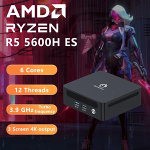 미니 PC DDR4 SSD WIFI6 BT5.2 게이밍 PC DIY 게이밍 컴퓨터 GenMachine AMD Ryzen Ren5000 5600H ES 5700U ES 5900HX ES 윈도우 11