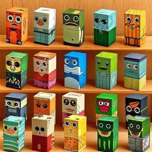 AI 캐릭터 자석 블록 조립 블록 캐릭터 블록 테이블 게임