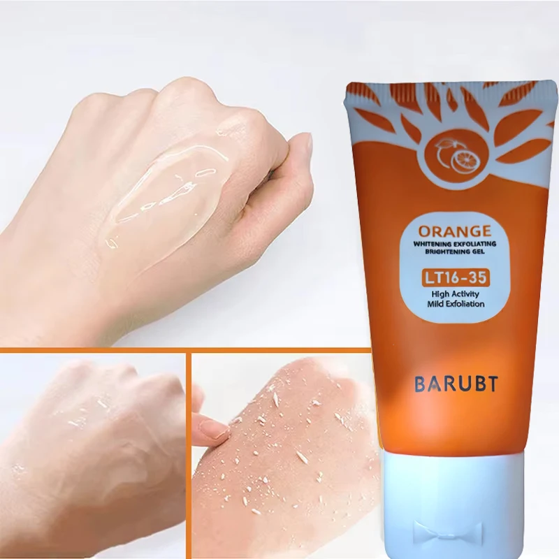 50g 오렌지 엑스 폴리 에이 팅 젤 페이셜 바디 젠틀 오렌지 페이셜 스크럽 바디 클렌징 젤 데드 스킨 리무버 스크럽 스킨 클리닝
