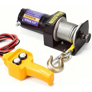 12V 24V 휴대용 전기 윈치 강철 케이블 윈치 3000lb 파워 윈치 ATV 트레일러 윈치 오프로드 차량 복구 보트용