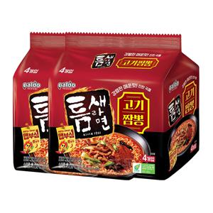 팔도 틈새라면 고기짬뽕(120g X 4개입) 480g 2멀티팩