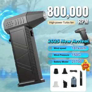 800000RPM 신형 X9 터보 팬 업그레이드 충전식 블로워 브러시리스 에어 블로워 강력 팬 휴대용 먼지 블로워 전기 드라이어