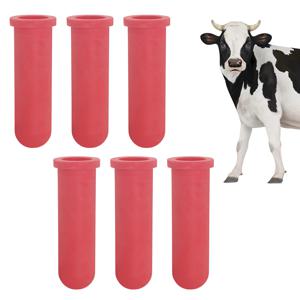 5/10개입 부드러운 고무 송아지 젖꼭지 농장 동물 우유병 젖꼭지 양 송아지 젖병 급이기 용품