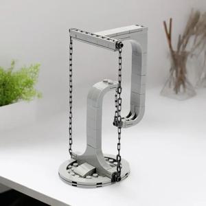 일시 중단 된 반 중력 균형 브래킷 빌딩 블록 크리 에이 티브 Tensegrity 조각 모델 키트 어린이를위한 장난감 DIY 장식베이스