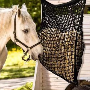 1개 신제품 슬로우 피드 건초망 걸이형 80x90cm 말 건초 가방 대용량 건초 급여기 가방 말 염소 양용