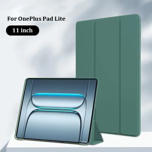 원플러스 패드 라이트 케이스 트라이폴드 PU 가죽 소프트 TPU 백 스탠드 태블릿 쉘 (코크 원플러스 패드 라이트 11인치 2025 케이스 푼다)