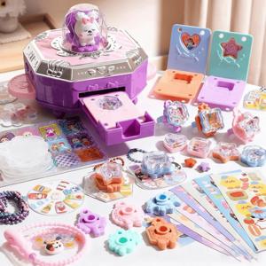 마법 스티커 제작기 DIY 보석 공예 상자 소녀 어린이 수제 스크랩북 다이어리 재료 크리스마스 생일 선물