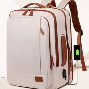 여성 비즈니스 배낭 방수 노트북 컴퓨터 팩 주말 통근자 가방 USB 포트 대학생 가방 여행 데이 팟