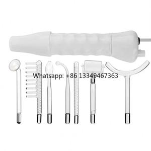 7 in 1 고주파 얼굴 전기치료기 핸드헬드 스킨케어 치료 스틱