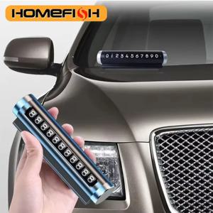 자동차 주차 번호판, 임시 주차 번호판, 홈피쉬 번호판, 블랙/실버/알루미늄 합금 소재, 롤러 조절 가능