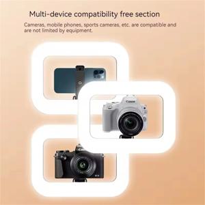 새로운 휴대용 링 LED 충전식 조명, 휴대폰 라이브 방송 사진 촬영 데스크탑 셀카 조명