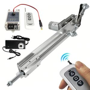 DC 12V/24V 왕복 사이클 선형 액추에이터 원격 제어 기능이 있는 텔레스코픽 모터 6-20cm 스트로크 속도 제어 자동화용