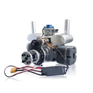 NGH 70CC 2행정 2기통 가솔린/휘발유 엔진 GTT70 (자동 전기 시동 포함, RC 비행기용)