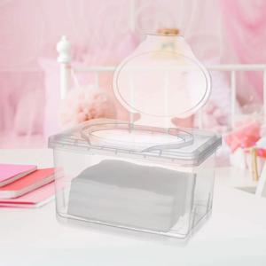 4Pcs 재사용 가능한 물티슈 용기 소형 여행용 물티슈 케이스 습식 건식 티슈 보관용 방진 캡 물티슈 디스펜서 홀더