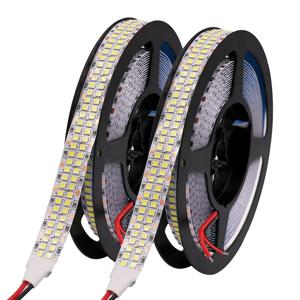 12V 24V LED 스트립 SMD 2835 유연한 LED 테이프 5M 120 240 480Leds/m 방수 리본 다이오드 룸 장식 따뜻한 자연 쿨 화이트