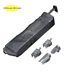 새로운 플라스틱 BB 스피드 로더 4.5MM 전술 BB 로더 페인트 볼 액세서리 야외 사냥을위한 250 라운드