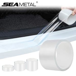 SEAMETAL 자동차 도어 임계 값 보호 필름 투명 자동차 스티커 안티 스크래치 도어 가장자리 보호기 트렁크 범퍼 용 범용
