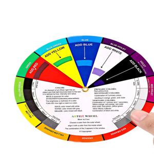 아티스트 및 학교 학습 가이드를 위한 Bview 아트 컬러 믹싱 휠 미술 수업 교육 도구