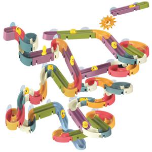 아기 목욕 장난감 벽 선션 컵 트랙 물 와인드업 오리 슬라이드 욕실 조립 수영장 물 장난감, 어린이 선물