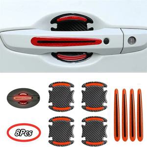 자동차 도어 핸들 반사 스티커 보호 스티커 도어 핸들 페인트 표면 안티 스크래치 반사 스티커 자동차 액세서리