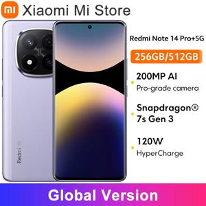샤오미 레드미 노트 14 프로 플러스 5G 글로벌 버전 스마트폰 스냅드래곤 ® 7세대 3 120W 하이퍼차지 6.67인치 AMOLED 디스플레이 2억 화소 카메라