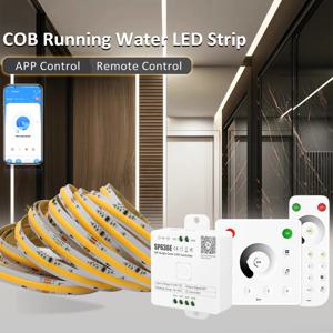 WS2811 COB 말 실행 Led 스트립 24V 360LED/M BanlanX APP 제어 10M 15M 20M 순차 물 흐름 Led 조명 룸 장식