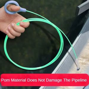 3m/5m 자동차 배수 준설 청소 스크럽 브러시 자동 선 루프 긴 호스 자세히 청소 도구 나선형 청소 브러시 ​​드레인 클리너