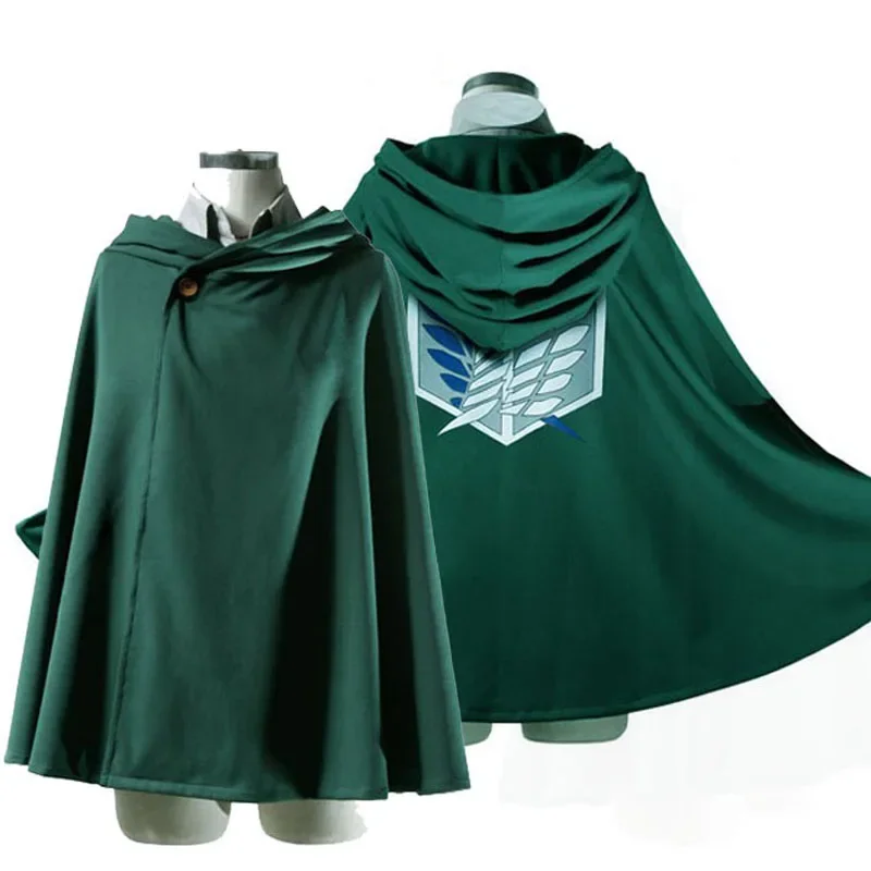 Anime Attack Cloak Shingeki No Kyojin 스카우트 레기온 코스프레 의상 Cos Green Cape Mens 의류 코스프레 의상 여성