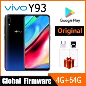 VIVO Y93 스마트폰 글로벌 펌웨어, 옥타코어, 안드로이드 8.1, 6.2 인치 카메라, 13MP + 2.0MP, 페이스 ID 핸드폰, 듀얼 SIM 중고 휴대폰, 4GB, 64GB