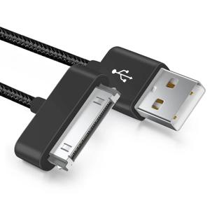 iPhone 4 4s iPad 2 3 iPod 30 핀 나일론 편조 와이어 금속 플러그 데이터 전송 동기화 USB 충전기 어댑터 용 고속 충전 케이블