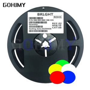 1 릴 0402 0603 0805 1206 1210 smd led, 레드 옐로우 그린 화이트 블루 발광 다이오드, 클리어 LED 라이트 다이오드 세트