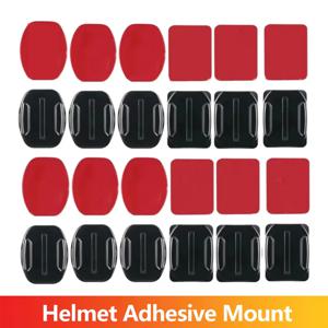 고프로 히어로 13 12 11 10 9용 접착식 마운트 키트, 평면 및 곡면 헬멧 마운팅용 스티키 패드, DJI 오스모 액션 카메라 액세서리