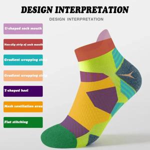 전문 마라톤 러닝 양말 남성 여성 스포츠 피트니스 두꺼운 쿠션 짧은 튜브 로우 컷 보트 발목 양말