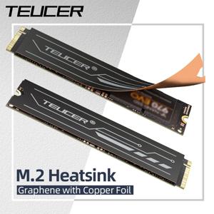 TEUCER 그래핀 구리 포일 M.2 SSD 방열판, NVMe NGFF 2280 그래핀 쿨러 SSD 라디에이터, 노트북 PC PS5 2280 드라이브용, 2 팩
