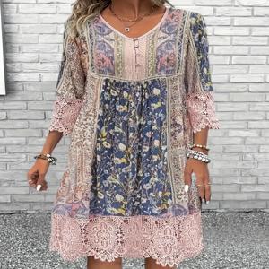 플러스 사이즈 패션 우아한 여성 드레스 느슨한 캐주얼 드레스 여성 드레스 새로운 기질