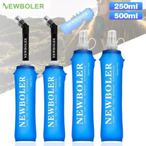 NEWBOLER 250ml 500ml 물병 TPU 접이식 소프트 플라스크 스포츠 물병 워터 가방 접이식 물병 러닝 캠핑