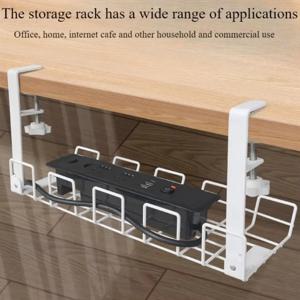 테이블 보관함 아래 이동식 걸이 관리 트레이 홈 오피스 데스크 와이어 주최자 조정 가능한 주방 보관 액세서리