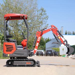 미니 굴삭기 1200kg 맞춤형 HUAYEE 중국 공장 크롤러 굴삭기 다기능 빠른 배송 캐빈 포함 굴삭기